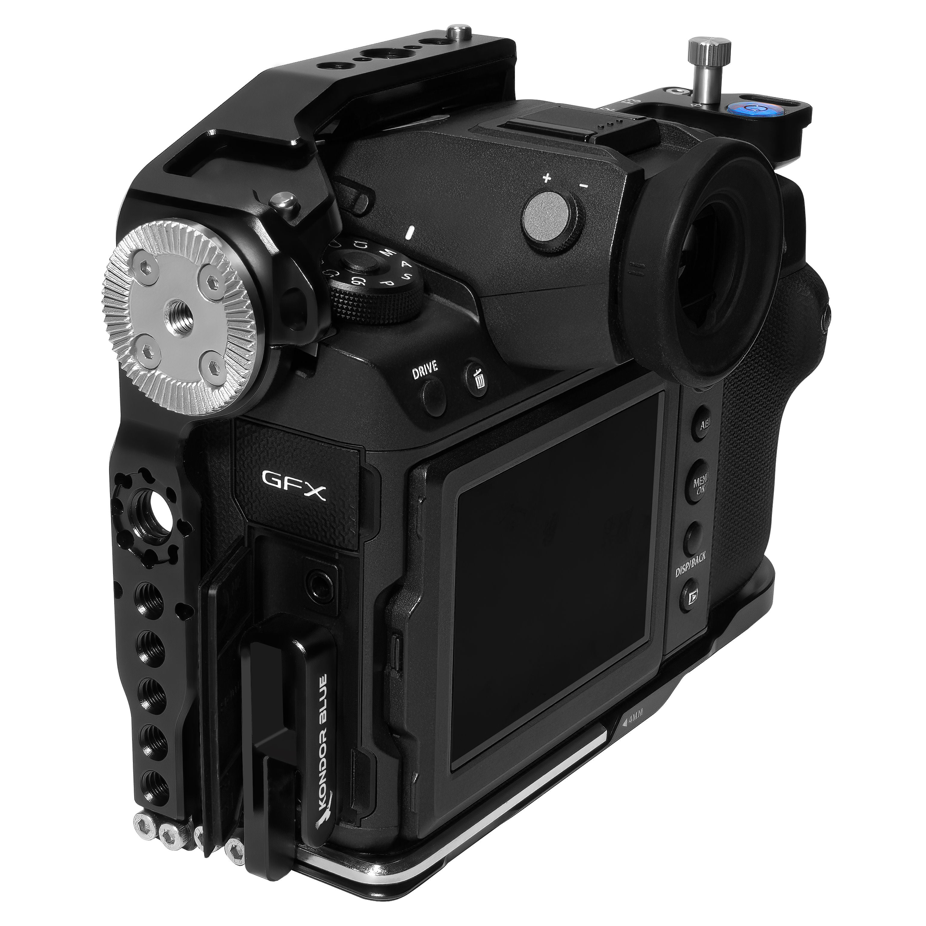 Fujifilm GFX 100II Cage w/Optional Top Handle | Kondor Blue