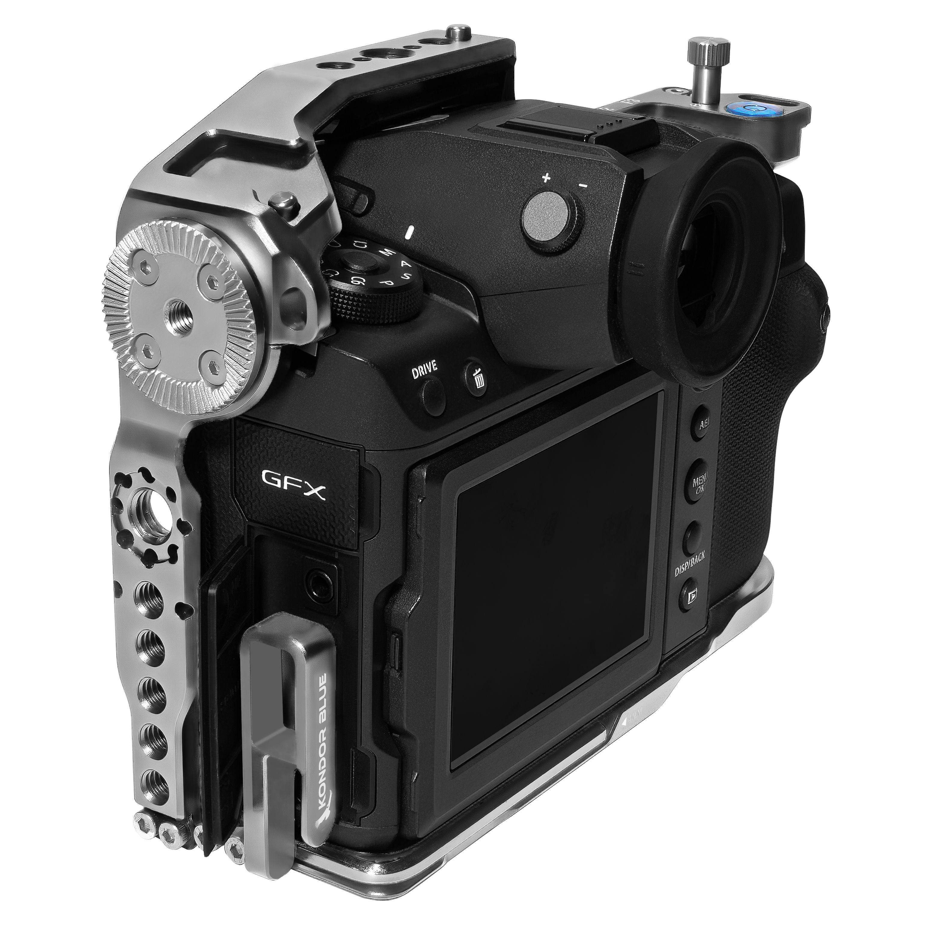 Fujifilm GFX 100II Cage w/Optional Top Handle | Kondor Blue