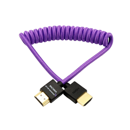 Gerald Undone MK2 Full HDMI Cable 12"-24" Coiled (Purple)