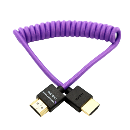 Gerald Undone MK2 Full HDMI Cable 12"-24" Coiled (Purple)