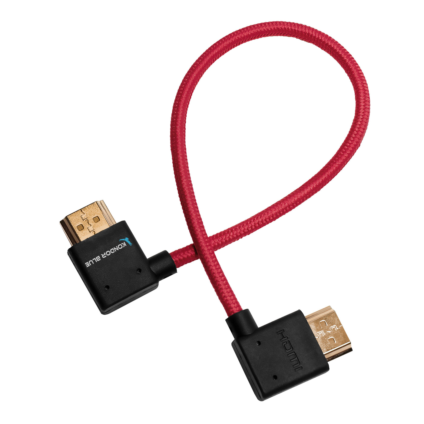 12” Right Angle to Left Angle Full HDMI Straight Cable