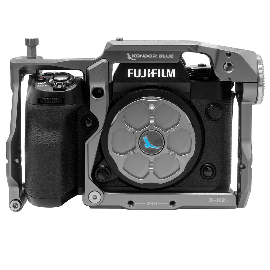 Fujifilm X-H2S Cage/Rig - Space Gray or Black | Kondor Blue