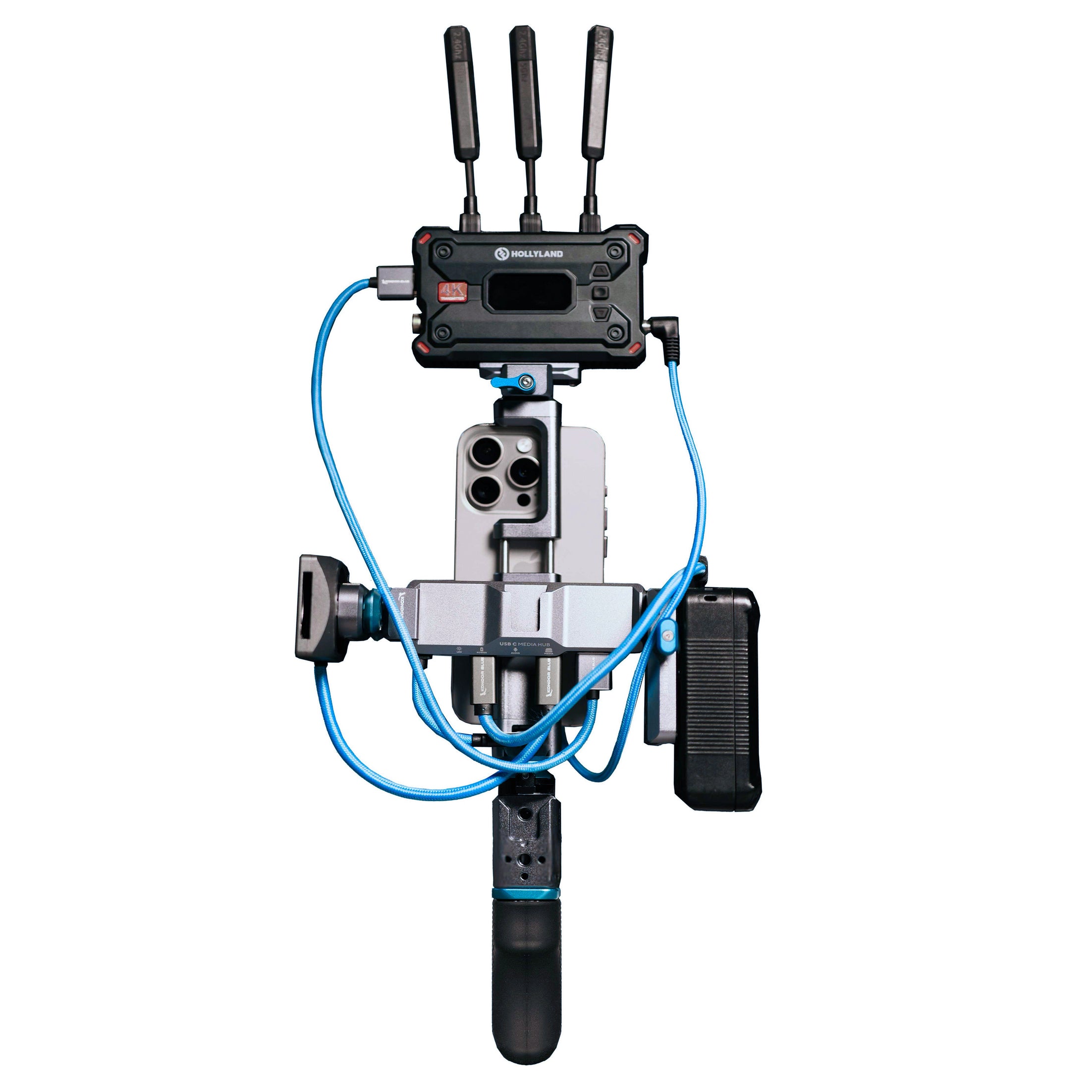 Smartphone Cinema Filming Rig for iPhone 15 & 16 | Kondor Blue