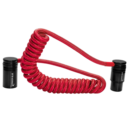 12-24" Coiled Low Profile Right Angle XLR Cable