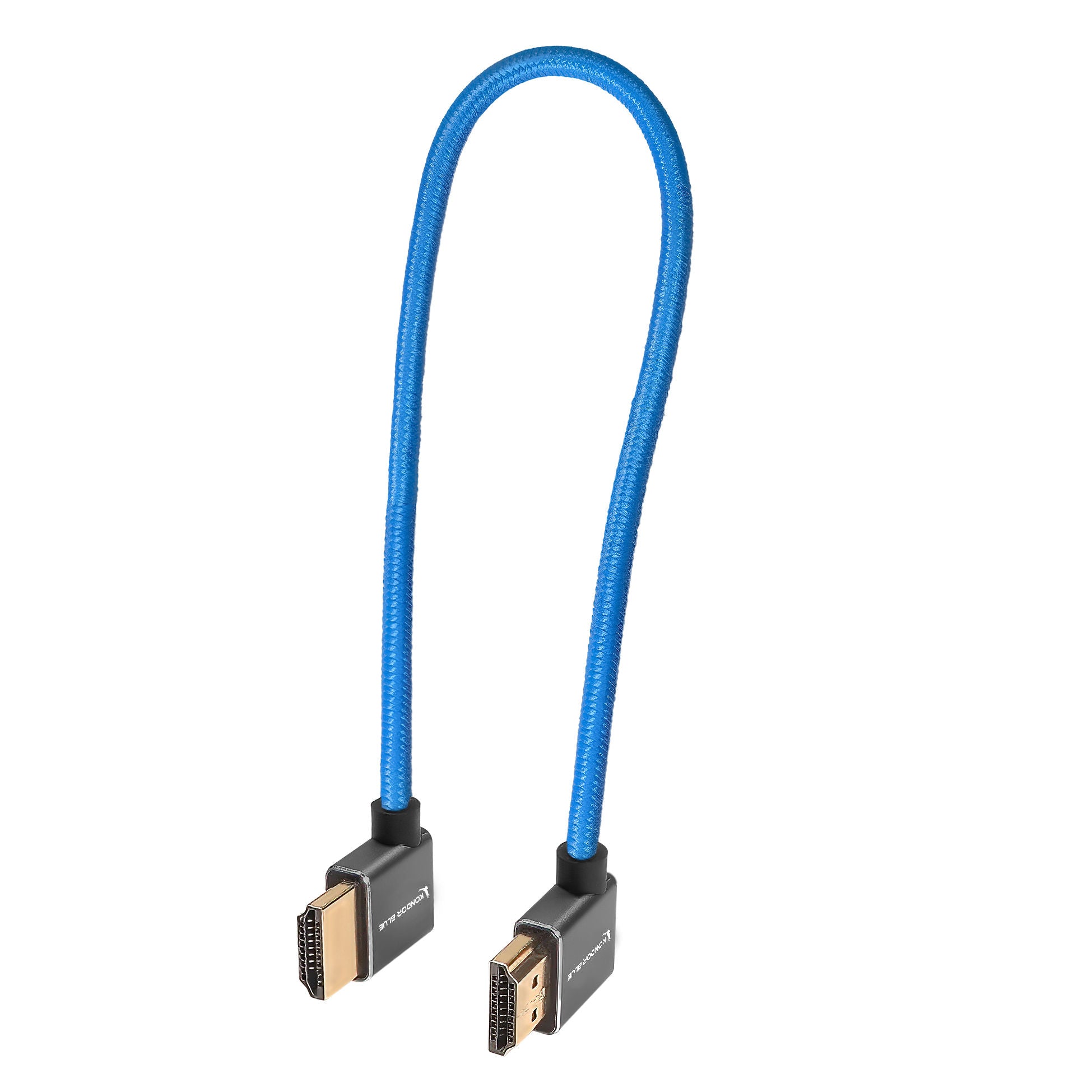 12” Right Angle to Left Angle Full HDMI Straight Cable