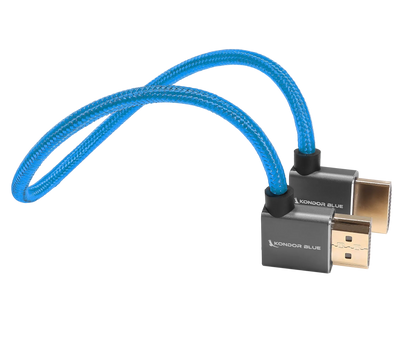 12” Right Angle to Left Angle Full HDMI Straight Cable