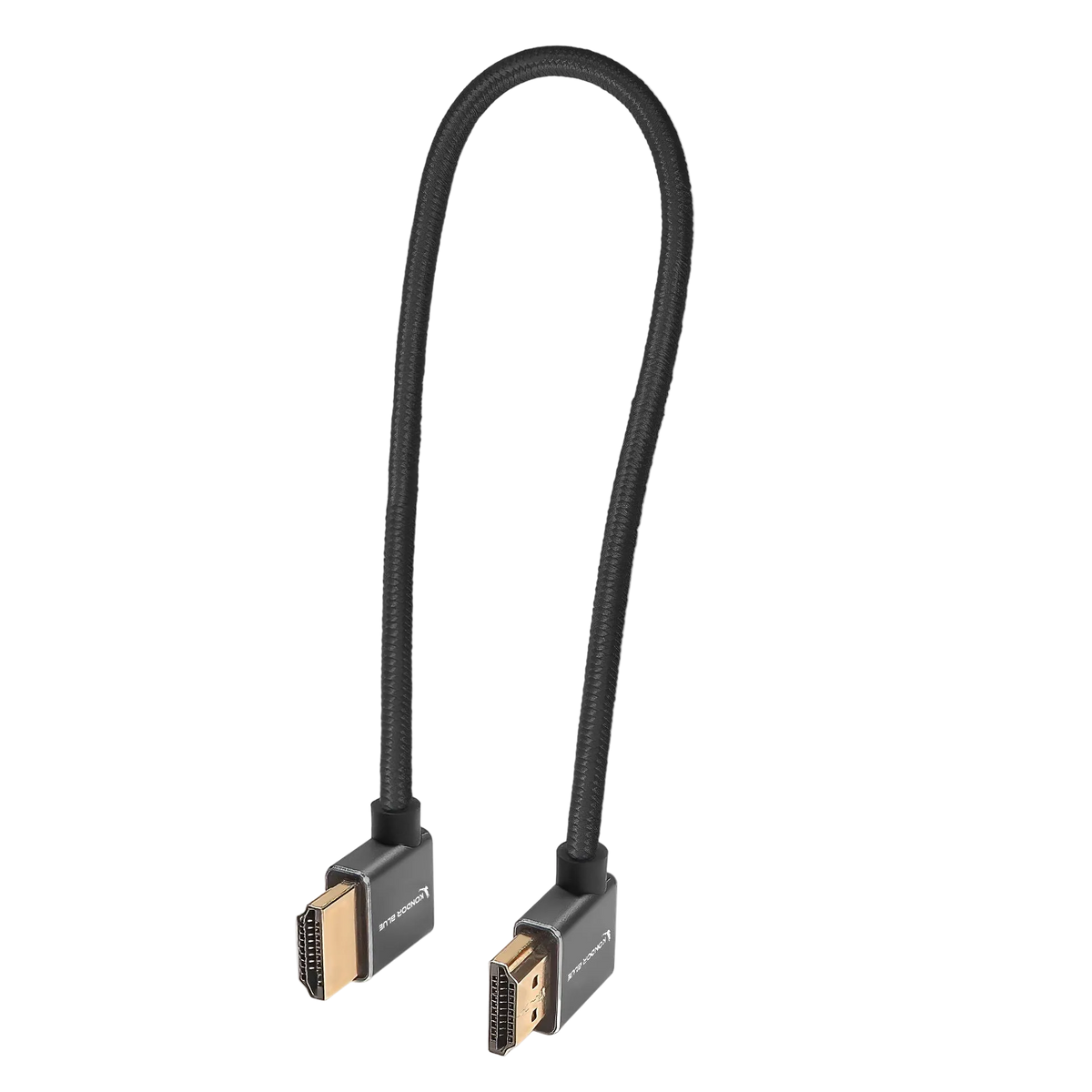 12” Right Angle to Left Angle Full HDMI Straight Cable