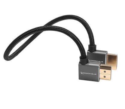 12” Right Angle to Left Angle Full HDMI Straight Cable
