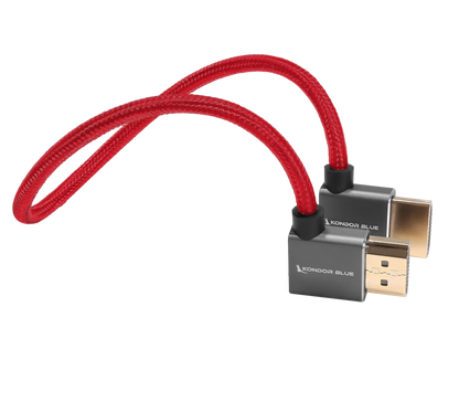 12” Right Angle to Left Angle Full HDMI Straight Cable