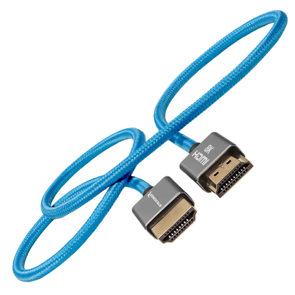 2FT HDMI 2.0 Braided Blue Cable