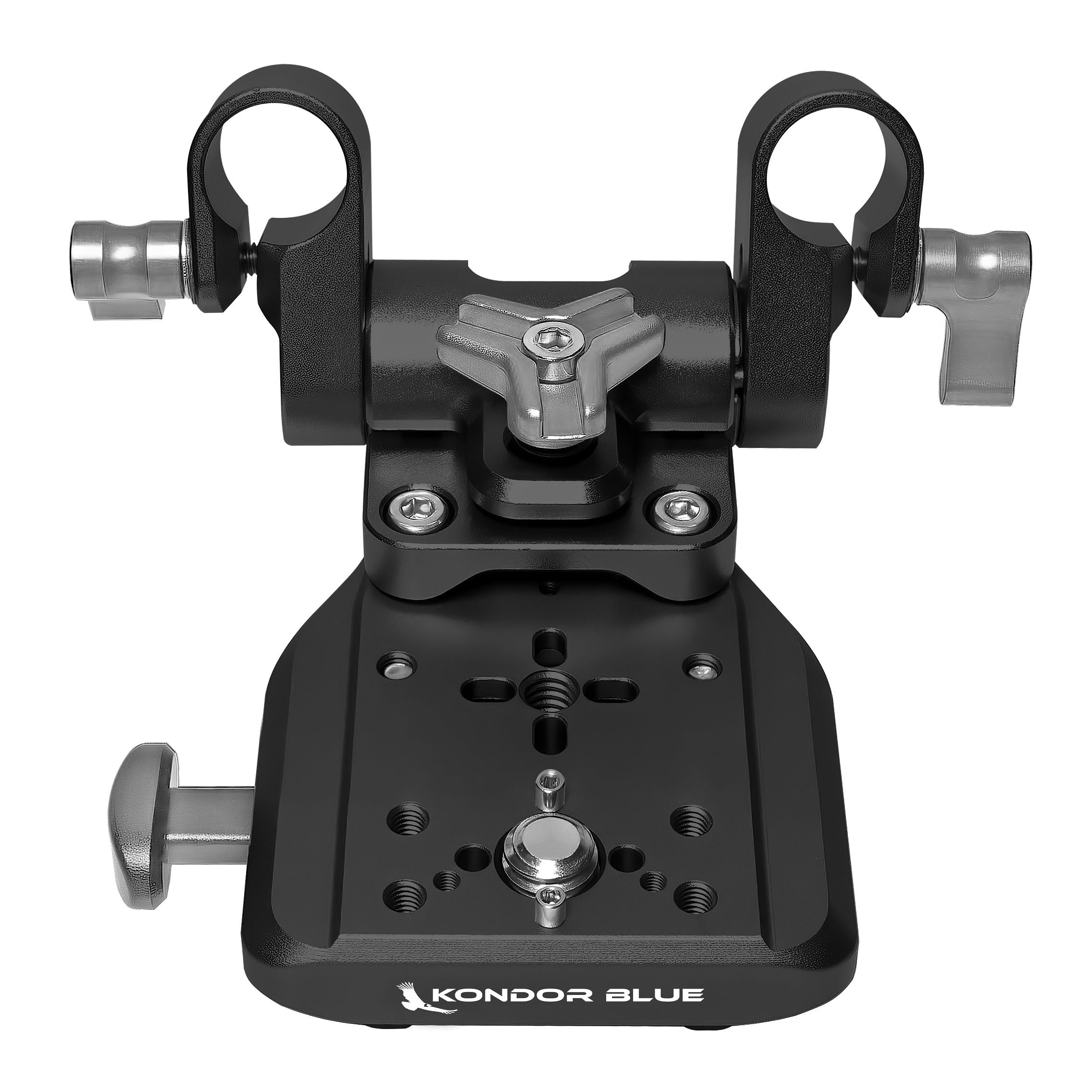 Mini V-Mount Battery Plate - Swivel 15mm Rod Kit | Kondor Blue