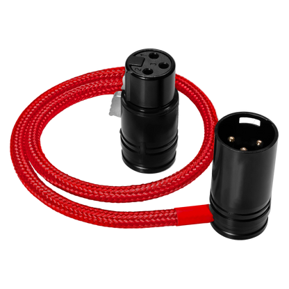 16” Straight Low Profile Right Angle XLR Cable