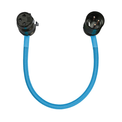 8” Straight Low Profile Right Angle XLR Cable