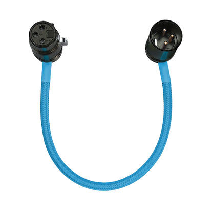 8” Straight Low Profile Right Angle XLR Cable