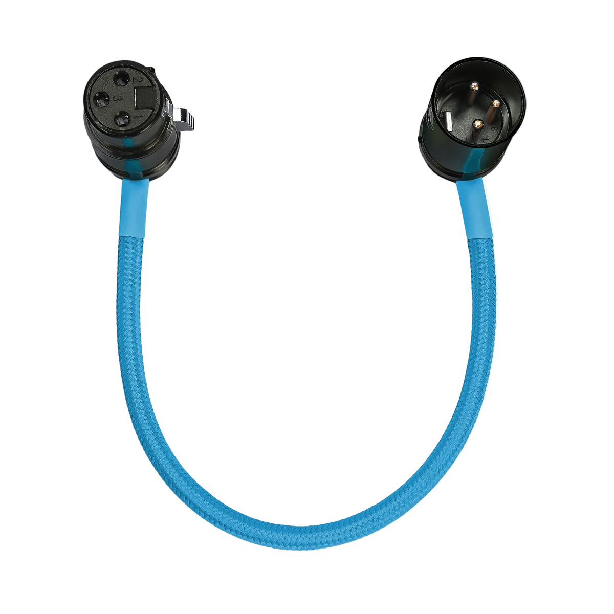 8” Straight Low Profile Right Angle XLR Cable