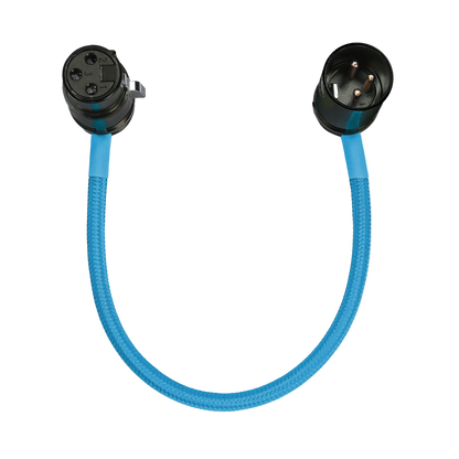 8” Straight Low Profile Right Angle XLR Cable