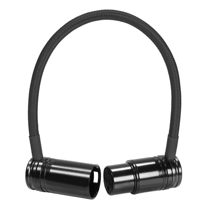 8” Straight Low Profile Right Angle XLR Cable