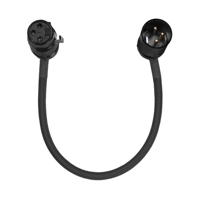 8” Straight Low Profile Right Angle XLR Cable