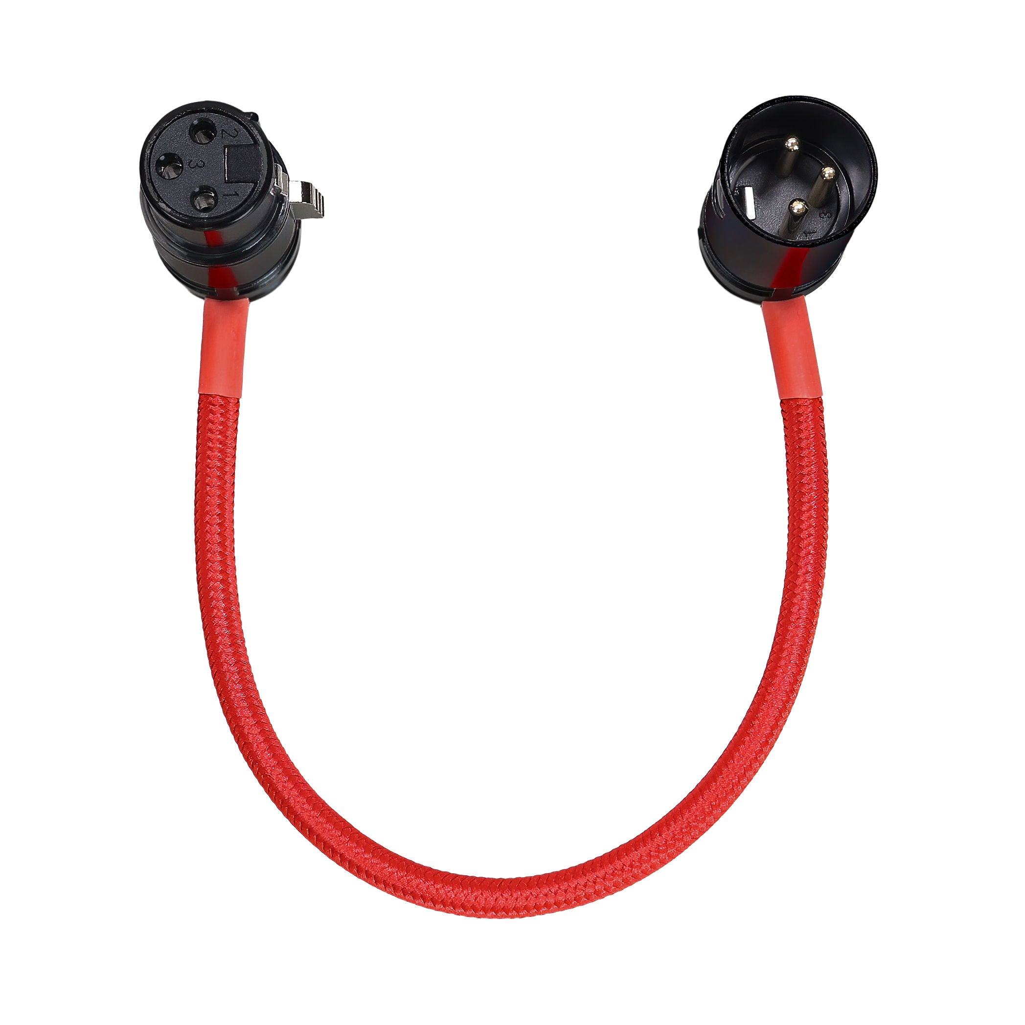 8” Straight Low Profile Right Angle XLR Cable