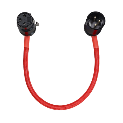 8” Straight Low Profile Right Angle XLR Cable