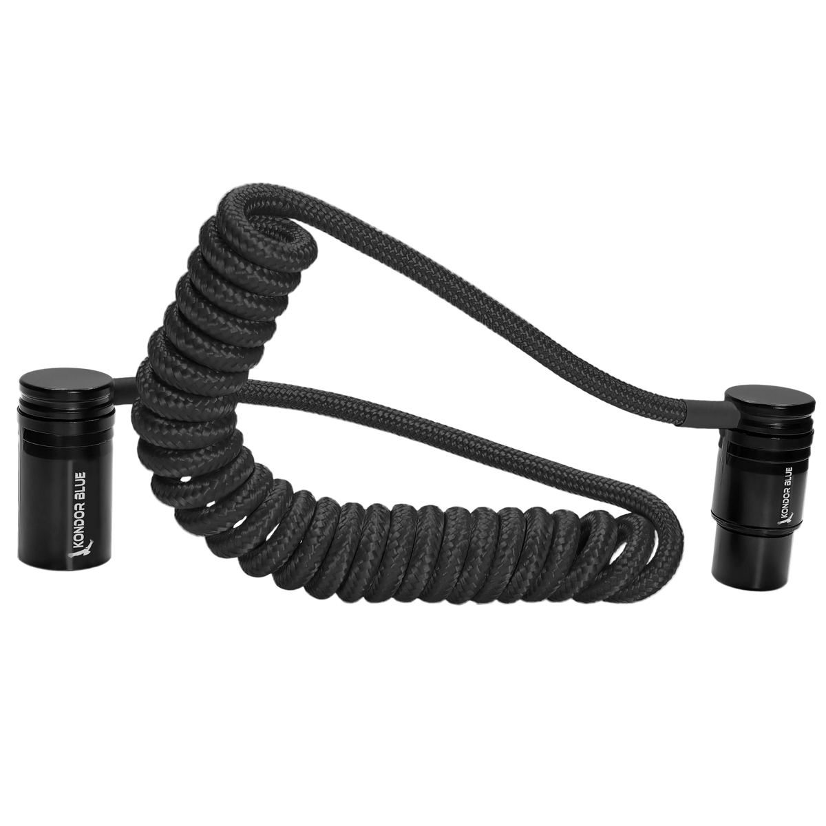 12-24 inch coiled right angle XLR cable in black, perfect for compact, clean audio connections 