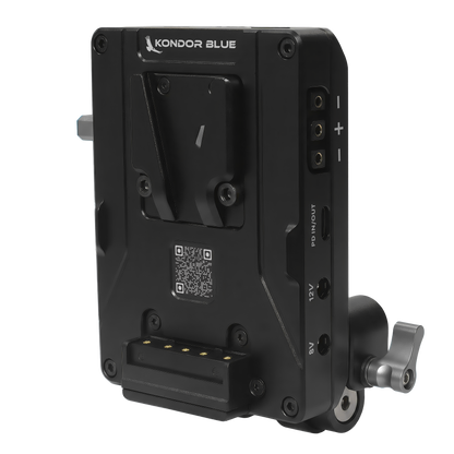 V-Mount Pro Battery Plate with Swiveling Rod Block