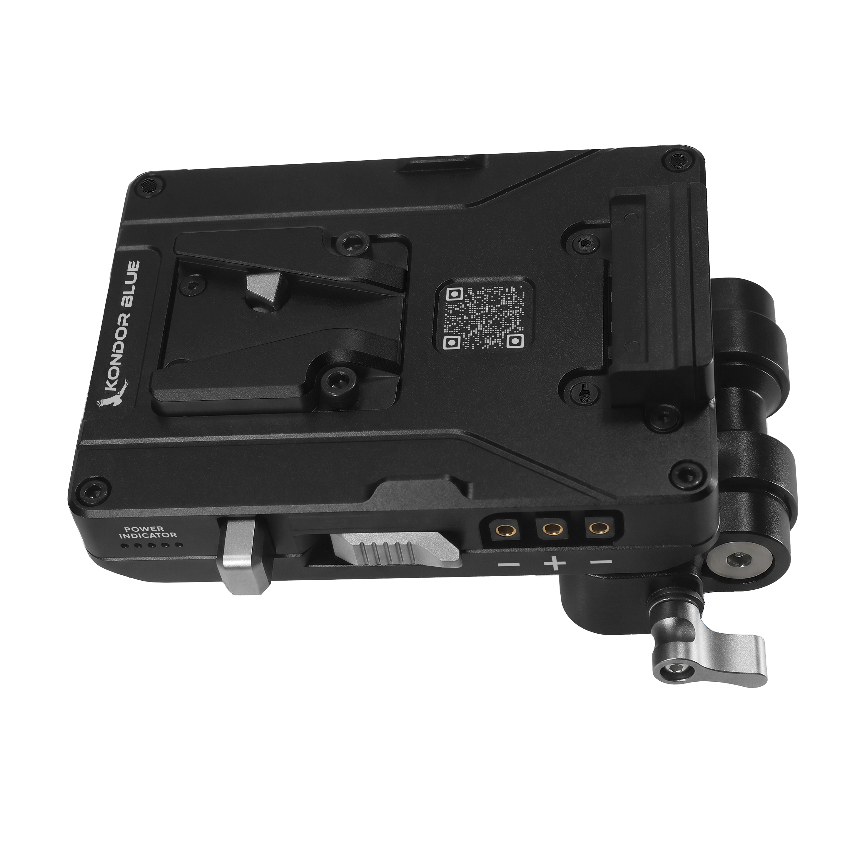 V-Mount Pro Battery Plate with Swiveling Rod Block