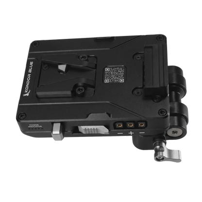 V-Mount Pro Battery Plate with Swiveling Rod Block