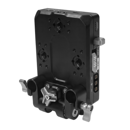 V-Mount Pro Battery Plate with Swiveling Rod Block