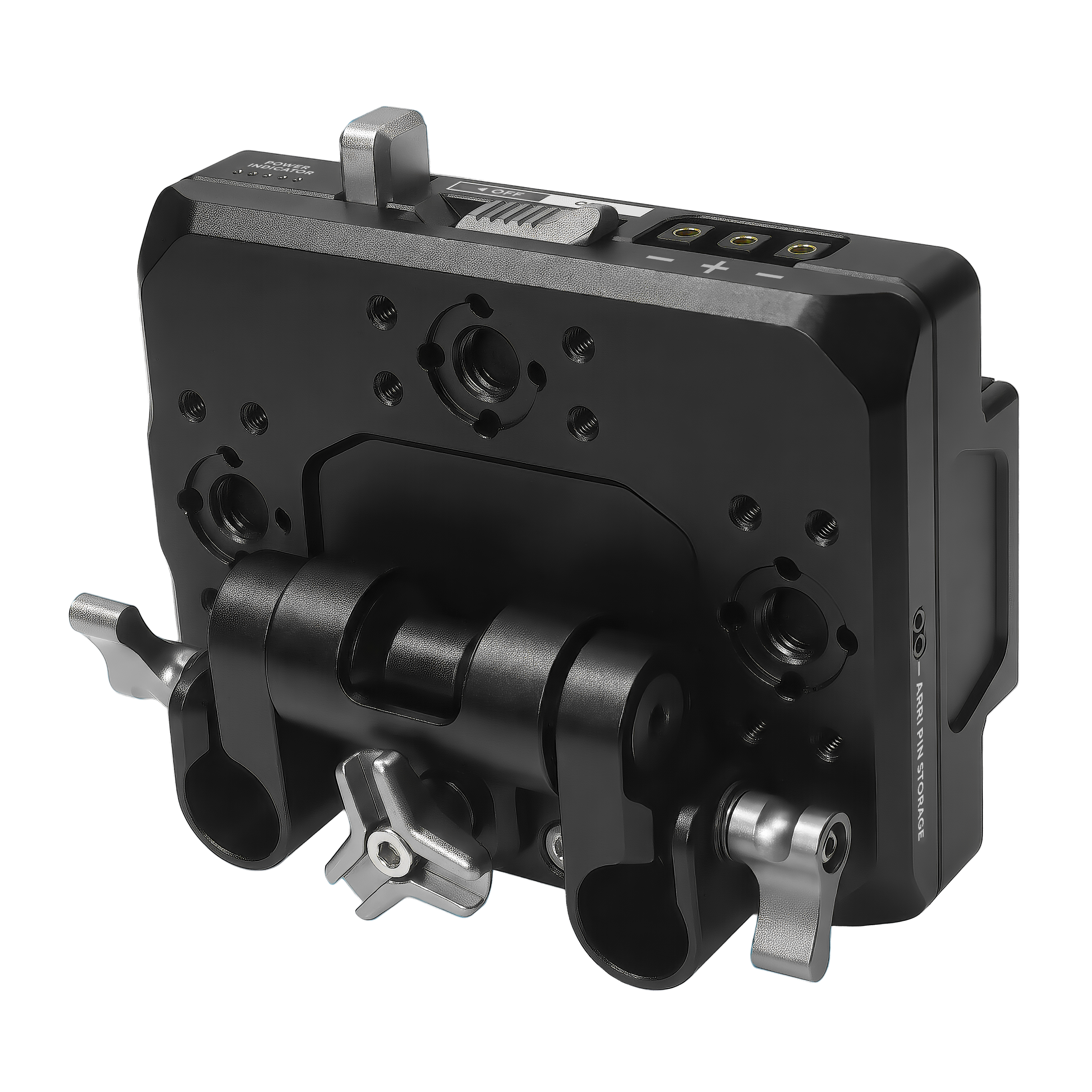 V-Mount Pro Battery Plate with Swiveling Rod Block