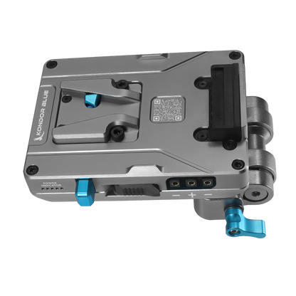 V-Mount Pro Battery Plate with Swiveling Rod Block