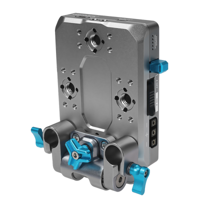V-Mount Pro Battery Plate with Swiveling Rod Block