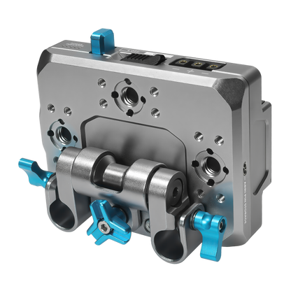 V-Mount Pro Battery Plate with Swiveling Rod Block