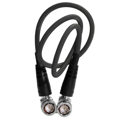 22" 12G SDI Right Angle Cable for 4K 60p Camera Monitors and Transmitters