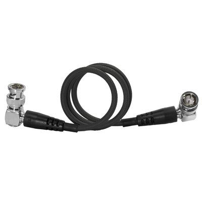 22" 12G SDI Right Angle Cable for 4K 60p Camera Monitors and Transmitters