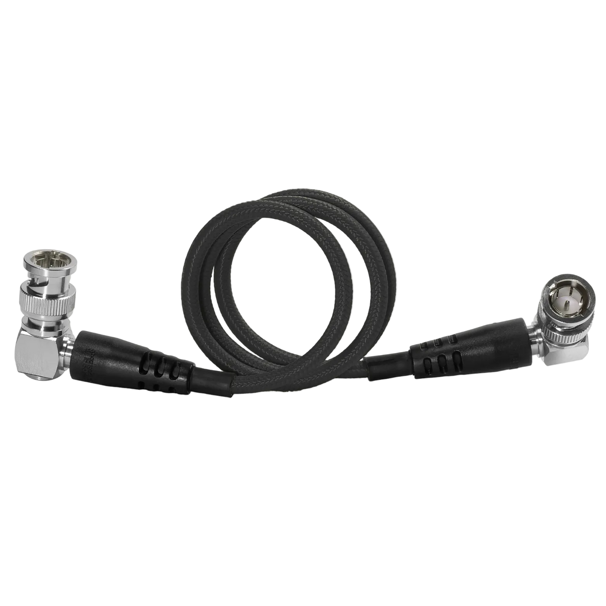 22" 12G SDI Right Angle Cable for 4K 60p Camera Monitors and Transmitters