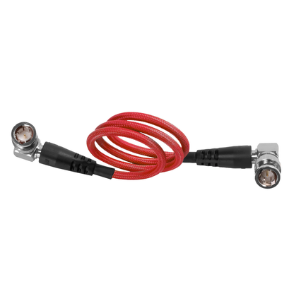 22" 12G SDI Right Angle Cable for 4K 60p Camera Monitors and Transmitters
