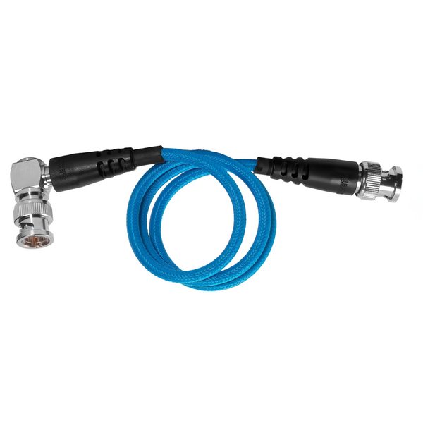 12G SDI Camera Cable with Straight to Right-Angle BNC Connectors