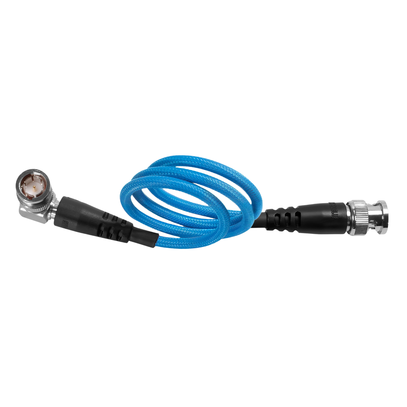 20" 12G SDI Cable with Straight to Right-Angle Connectors for 4K 60p Camera Monitors and Transmitters