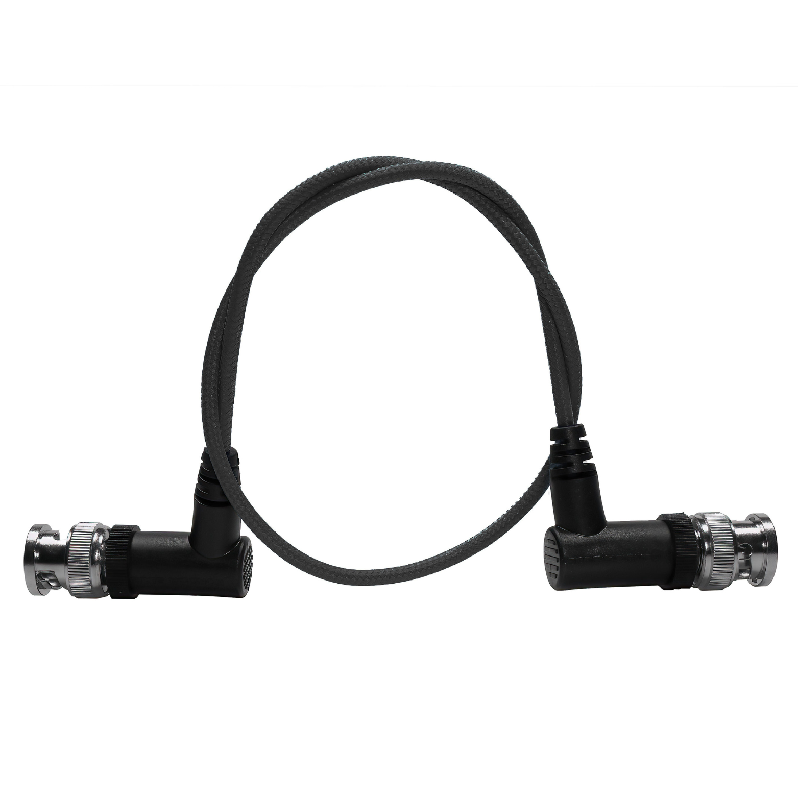 Câble SDI Coudé 2 M BNC Mâle Vers HD BNC Micro Mâle - 3G/6G/HD, Belden 1855A, 75 Ohm