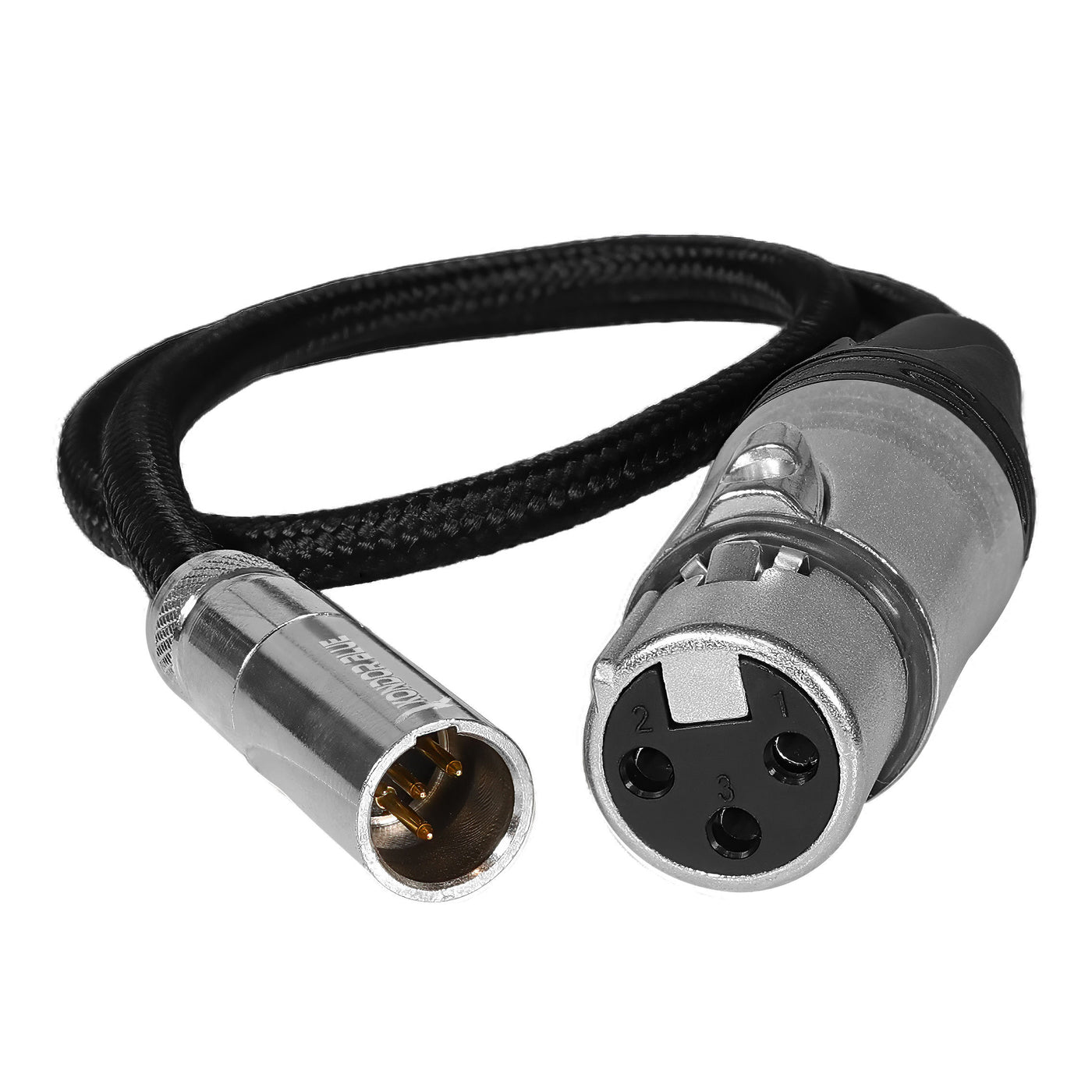 TA4M Mini XLR 4 Pin Male to Female XLR Audio Cable 16"