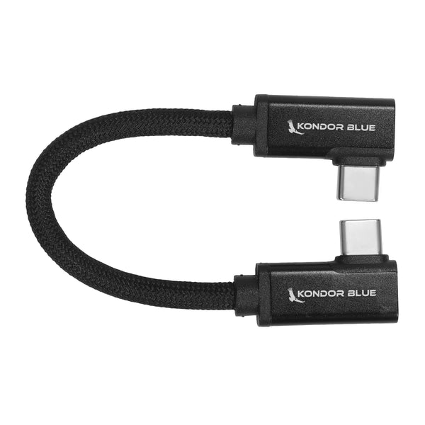 KONDOR BLUE | 8.5" B-C To B-C Cable For SSD Recording & Charging - 8K Data And Power Delivery | 20 Gb/s Transfer Speed, B PD 100W Charging, & Nylon Braided - View #4