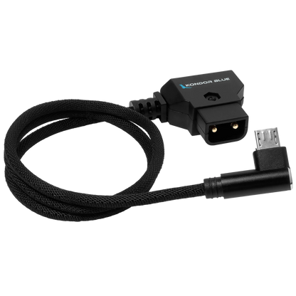 18" D-Tap to Micro USB Right Angle for Nucleus Nano (Unregulated)
