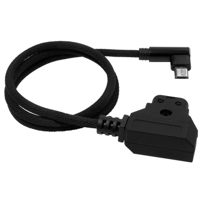 18" D-Tap to Micro USB Right Angle for Nucleus Nano (Unregulated)
