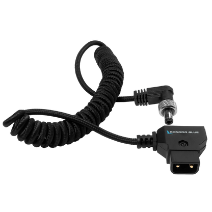 Coiled D-Tap to Locking DC 2.5mm Right Angle Cable (Amaran)