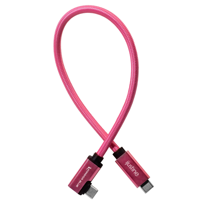 iJustine Pink USB C 3.2 Data and Charging Cable 10Gb/s Data Speed & 100W Power Delivery