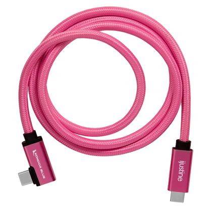 iJustine Pink USB C 3.2 Data and Charging Cable 10Gb/s Data Speed & 100W Power Delivery
