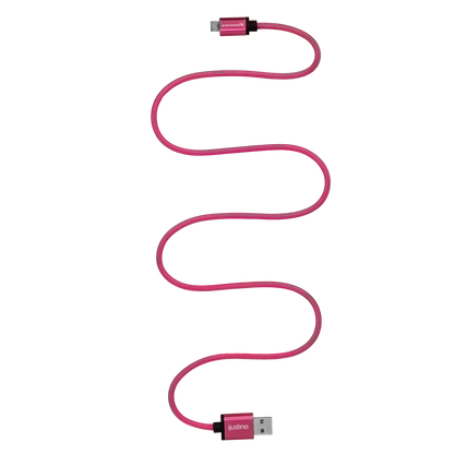 iJustine Pink USB A to Micro USB Fast Charging Data Cable