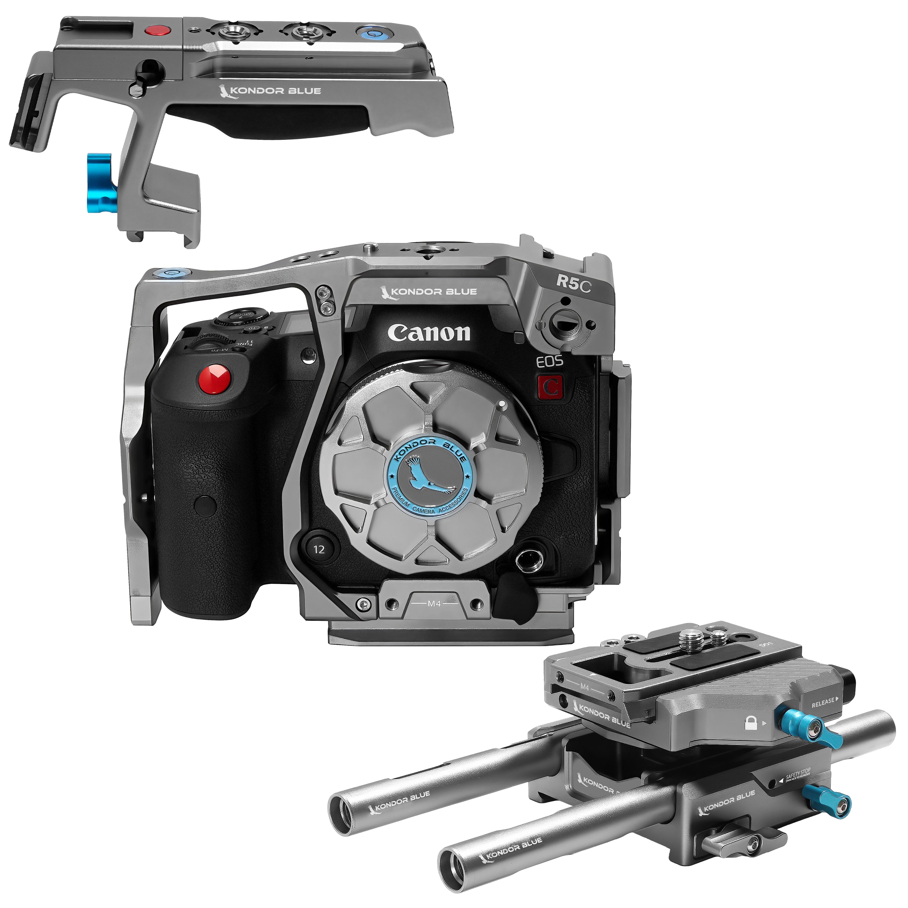 Canon R5C Cinema Cage - Space Gray or Black | Kondor Blue