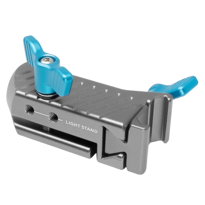 Baby Pin 5/8" Spigot Receiver to NATO Clamp Adapter for Light Stands and Monitors